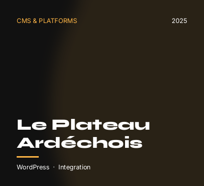 View the Le Plateau Ardéchois project